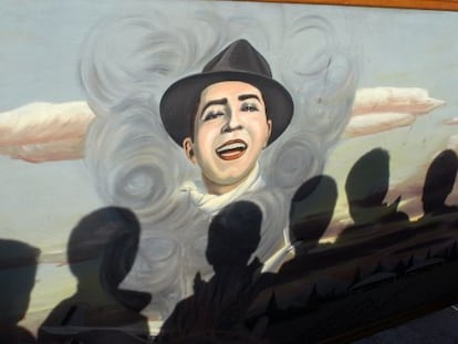 Una imagen de Carlos Gardel.