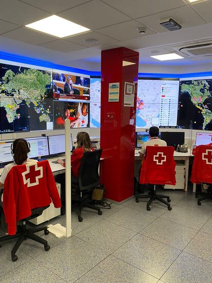 Oficinas de la Cruz Roja en Madrid.