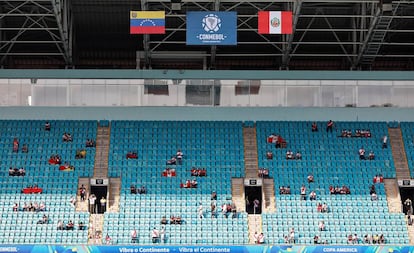 Jogo entre Peru e Venezuela teve o menor público da Copa América até aqui.