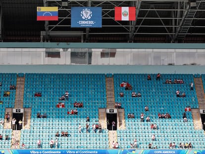 Jogo entre Peru e Venezuela teve o menor público da Copa América até aqui.