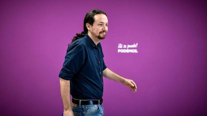 El líder de Podemos, Pablo Iglesias, en Madrid, el pasado 27 de mayo.