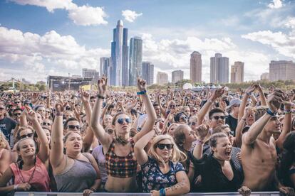 Asistentes al Lollapalloza 2015 en Chicago