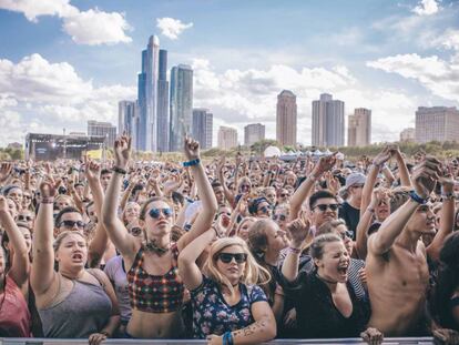 Asistentes al Lollapalloza 2015 en Chicago