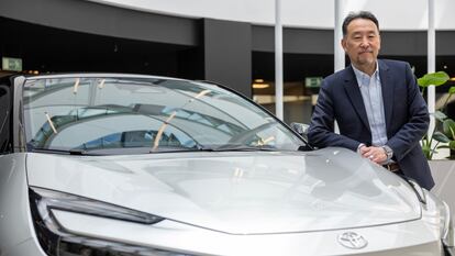 El presidente y CEO de Toyota Europa, Yoshihiro Nakata, en la sede de Toyota en Alcobendas, Madrid.