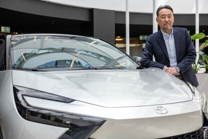 El presidente y CEO de Toyota Europa, Yoshihiro Nakata, en la sede de Toyota en Alcobendas, Madrid.