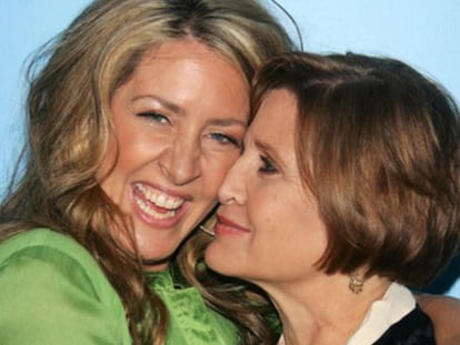 Joely y Carrie Fisher.