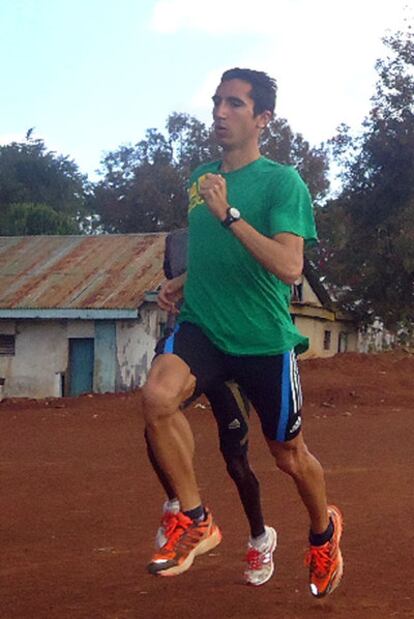 Casado, entrenándose en Kenia.