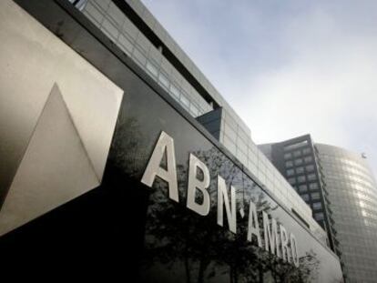 Vista de la sede de Abn Amro en Ámsterdam.