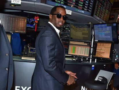 Puff Daddy, en la Bolsa de Nueva York el pasado agosto.