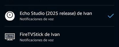 Elegir Amazon Echo Studio para que suene con Blink