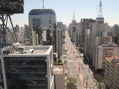 La Avenida Paulista, en el distrito financiero de São Paulo, en una imagen de archivo.