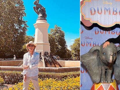 El cantante Mick Jagger, en El Retiro el pasado junio, y  el cineasta Tim Burton, durante un acto promocional de Disney.