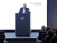 Isidro Fainé, presidente de la Fundación La Caixa y CriteriaCaixa, durante la presentación del plan estratégicos del holding financiero de La Caixa, el pasado mes de junio.