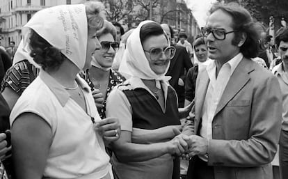 Imagen de archivo de Estela de Carlotto (izda), presidenta de Abuelas de Plaza Mayo.