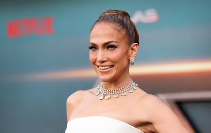 La actriz y cantante Jennifer Lopez en el estreno de 'Atlas', en Los Ángeles.