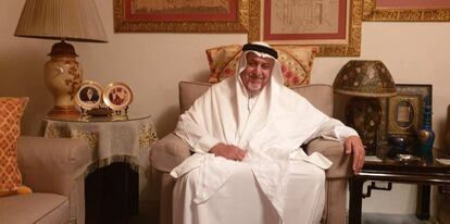 El sultán Ghalib Bin Awadh al Quaiti en su casa de Yedda (Arabia Saudí).