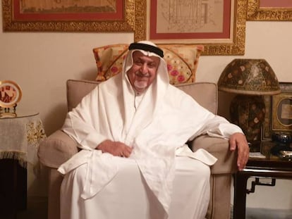 El sultán Ghalib Bin Awadh al Quaiti en su casa de Yedda (Arabia Saudí).