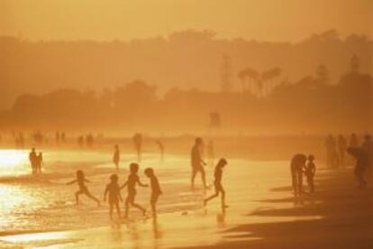 Playa de Coronado al atardecer, en San Diego (California).