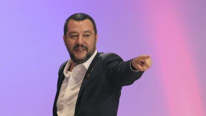 El ministro de Interior de Italia, Matteo Salvini.