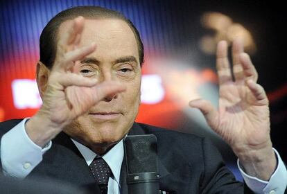 Berlusconi, líder del Pueblo de la Libertad, este lunes en una entrevista.