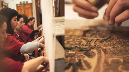 Real Fábrica de Tapices: entramos en la fábrica fundada por el primer Borbón español en la que las manos vencen a las máquinas