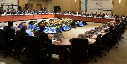 Reunión de los ministros del G20 en Estambul.
