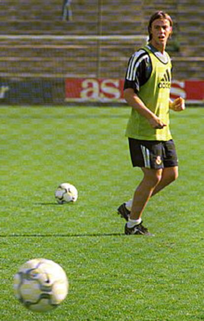 Guti, durante un entrenamiento.