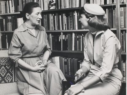 Plath entrevistando a Elizabeth Bowen para ‘Mademoiselle’.