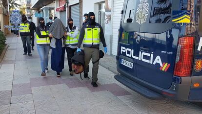 Cristina B following the arrest by the police.