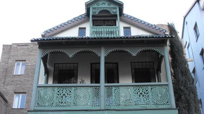 Uno de los balcones que se pueden ver en la parte de Abanotubani.