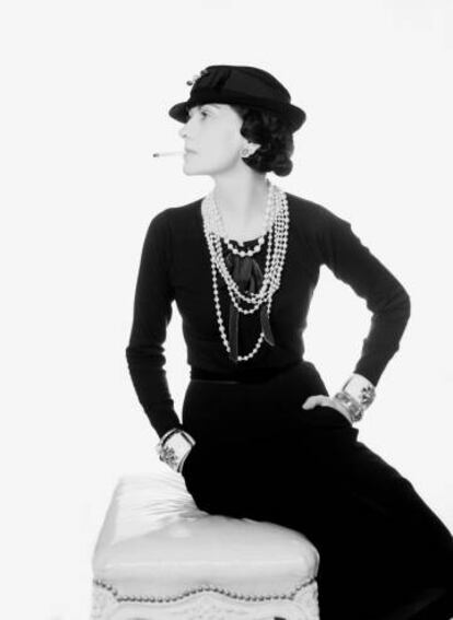 La diseñadora Coco Chanel, en 1935.