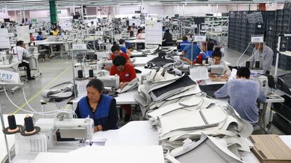 Fábrica manufacturera en el Estado de Tlaxcala, México, en septiembre. 