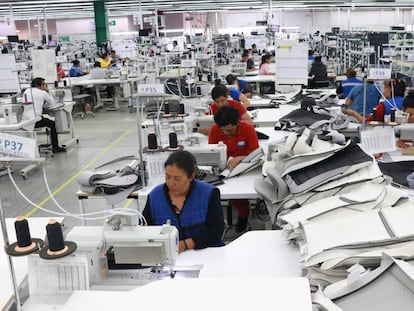 Fábrica manufacturera en el Estado de Tlaxcala, México, en septiembre. 