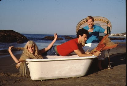 Daryl Hannah, Tom Hanks y el director Ron Howard en 1984.