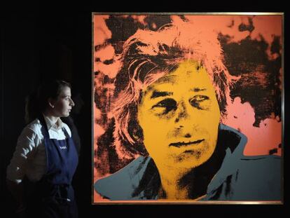 Retrato de Gunter Sachs, por Andy Warhol.