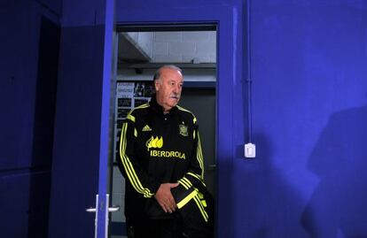 Del Bosque acudeix a la sala de premsa del Tartiere.