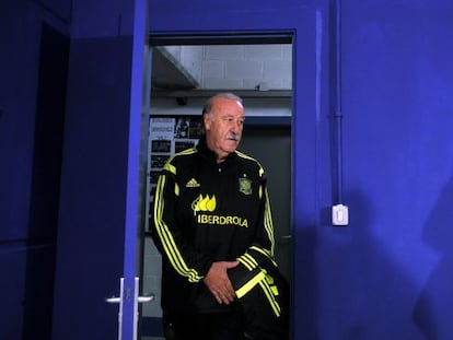 Del Bosque acudeix a la sala de premsa del Tartiere.