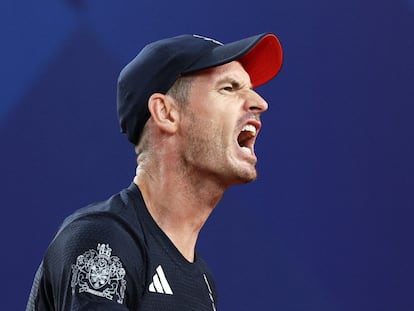 Andy Murray, durante su último partido como profesional, el jueves en la Philippe Chatrier.