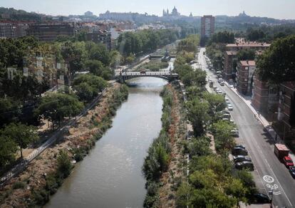 El río Manzanares renaturalizado.