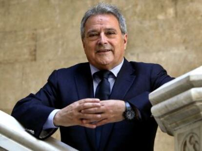 Alfonso Rus, presidente del Xàtiva, en mayo.
