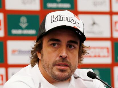 Fernando Alonso, en Jeddah, Arabia Saudí, el pasado enero.