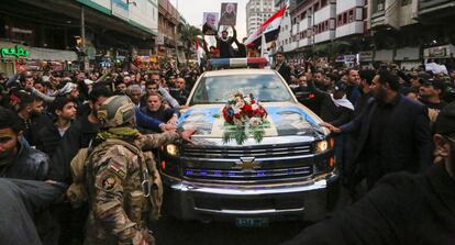 Funeral por las calles de Bagdad.