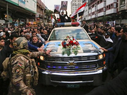 Funeral por las calles de Bagdad.