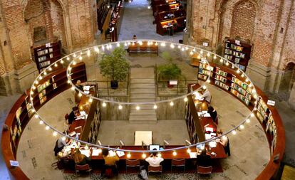 Biblioteca de la UNED en Madrid, donde María Dolores Díaz-Ambrona la fue vicerrectora.