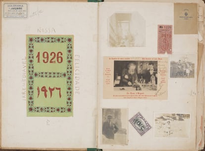 Cuaderno de viaje. Durante los años veinte, la artista realizó frecuentes viajes entre São Paulo y París.