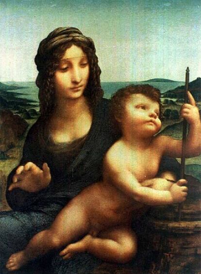 <i>La Madonna del huso, </i><b>obra de Leonardo da Vinci robada del castillo de Drumlanrig, Escocia, en 2003.</b>