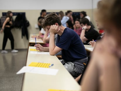 Un examen este junio en la Universidad de Barcelona.