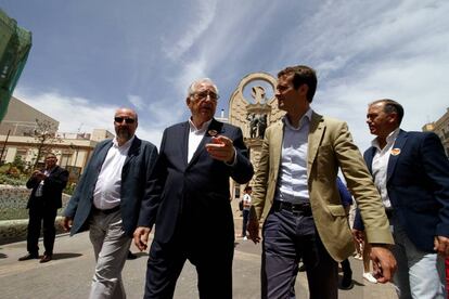 Pablo Casado durante su visita a Melilla el pasado viernes. 