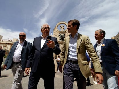 Pablo Casado durante su visita a Melilla el pasado viernes. 