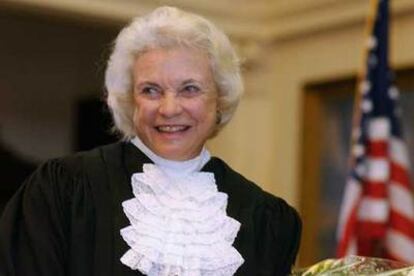 La juez del Tribunal Supremo estadounidense Sandra Day O&#39;Connor, en 2003.